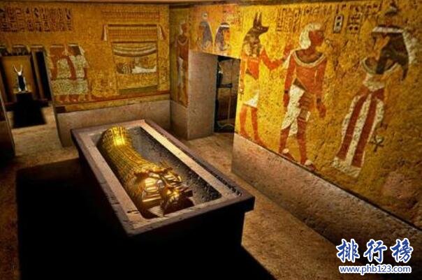 图坦卡蒙陵墓上榜(古埃及法老图坦卡蒙墓地) 世界十大珍宝
