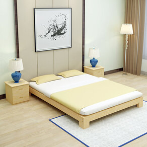 德睦居实木单人床简易床 双人床经济型松木床