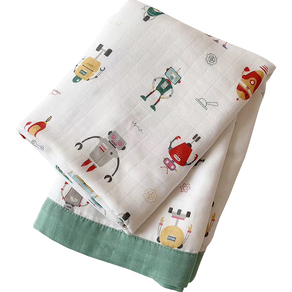 米苏 竹纤维纱布毛巾被 夏季空调午睡毯