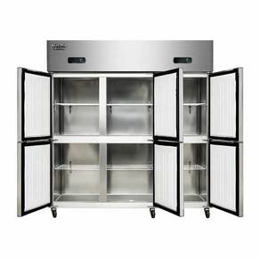 澳柯玛四门冰箱商用厨房冰柜大容量立式冷藏冷冻酒店4六开门
