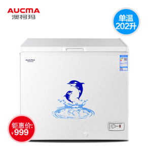 Aucma/澳柯玛 BC/BD-202NE 冷柜家用小型商用大容量冰柜单温顶开