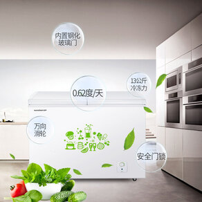 Ronshen/容声 BCD-273KB双温冰柜商用家用卧式顶开式冷藏冷冻冷柜