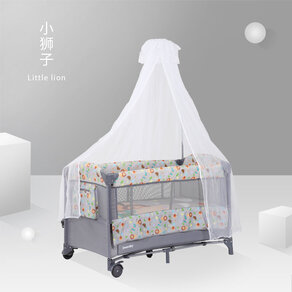sweeby便携式可折叠婴儿床多功能宝宝床拼接大床新生儿bb床带蚊帐