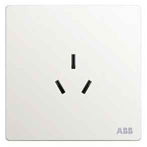 ABB开关插座面板 16A三孔空调插座 轩致系列 白色 AF206