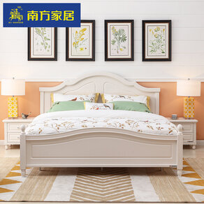 南方家私欧式床1.5米1.8公主床主卧双人床储物床韩式田园风格家具