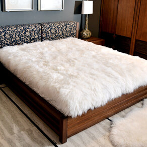 金元仙澳洲纯羊毛床垫皮毛一体羊皮褥子单双人加厚1.8m1.5米羊羔绒床毯