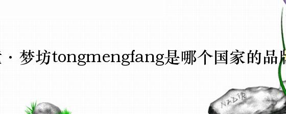 童·梦坊tongmengfang是哪个国家的品牌？