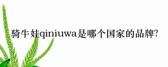 骑牛娃qiniuwa是哪个国家的品牌？
