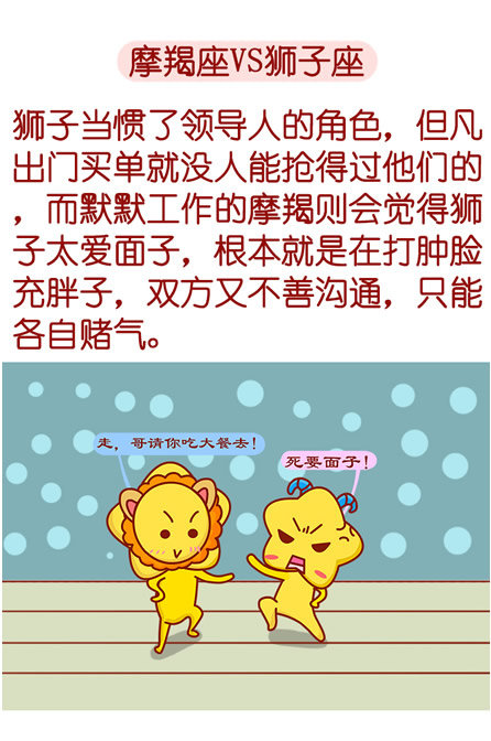 摩羯座VS狮子座